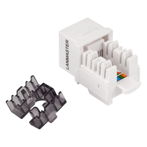 Модуль Keystone, RJ45, неэкранированный, кат.6, без шторки, 90 градусов, белый Модуль Keystone, RJ45, неэкранированный, кат.6, без шторки, 90 градусов, белый